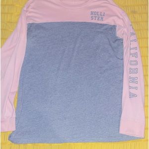 Pink long sleeve Hollister top